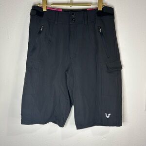 Liv Women’s MTB Trail Shorts Black Size M Cargo Pockets Adjustable Waist